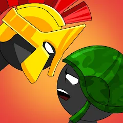 Взломанная Stickman History Battle (Стикмен История Битва)  [МОД Mega Pack] - стабильная версия apk на Андроид