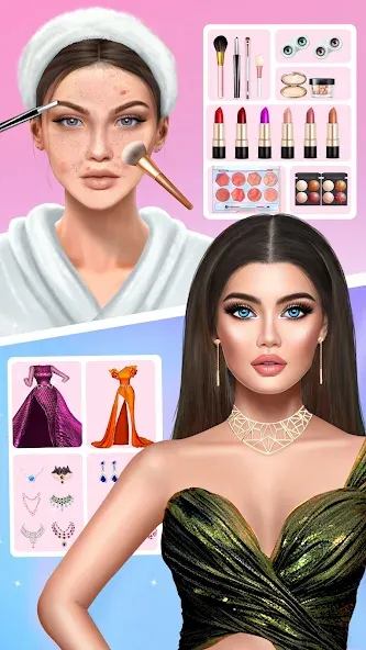 DIY Makeup: Beauty Makeup Game  [МОД Mega Pack] Screenshot 1