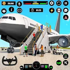 Взломанная Airplane Simulator Plane Games  [МОД Бесконечные монеты] - стабильная версия apk на Андроид