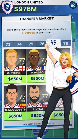 Idle Eleven - Soccer tycoon (Айдл Илевен)  [МОД Бесконечные деньги] Screenshot 4