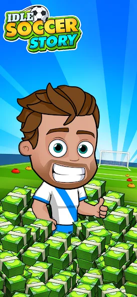 Idle Soccer Story - Tycoon RPG (Айдл Соккер Стори)  [МОД Бесконечные монеты] Screenshot 1