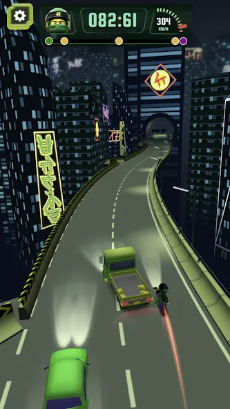 Go Ninja Moto Race (Го Ниндзя Мото Гонка)  [МОД Unlimited Money] Screenshot 3