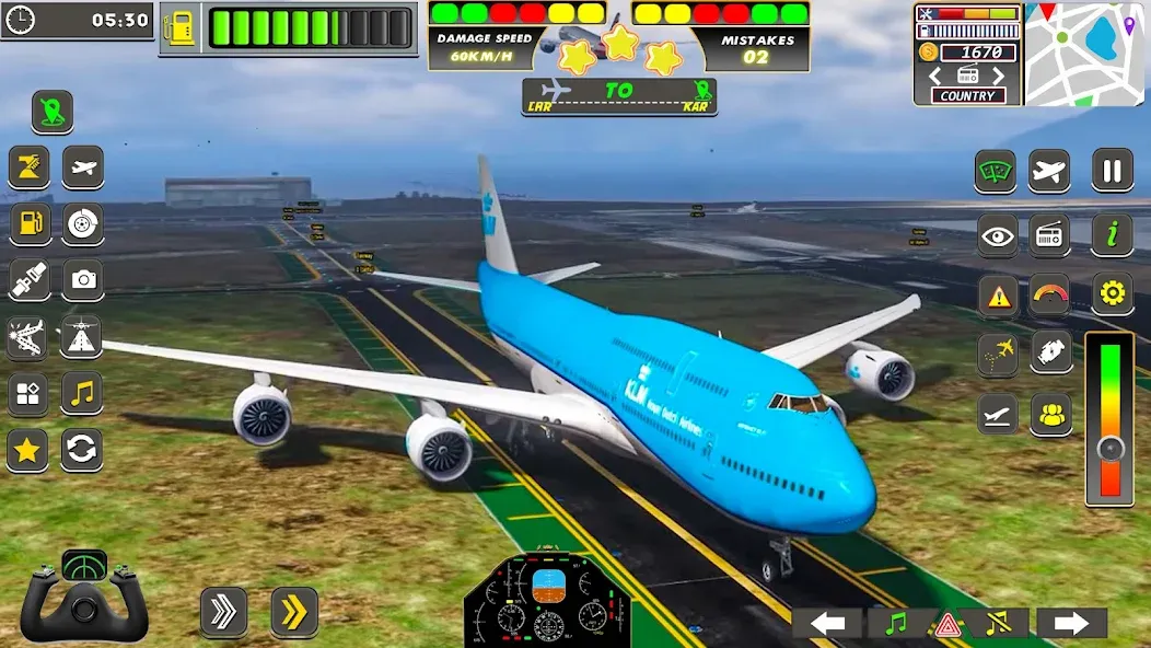 Real Flight Sim Airplane Games (Реал Флайт Сим Авиасимуляторы игры на самолеты)  [МОД Бесконечные деньги] Screenshot 2