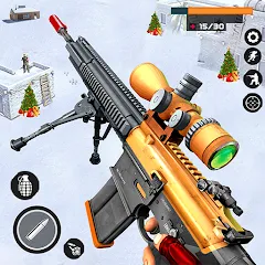 Скачать взлом Banduk Game - Sniper Gun Games (Снайперская Война 3D)  [МОД Mega Pack] - полная версия apk на Андроид