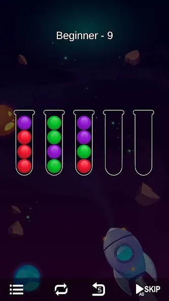 Ball Sort - Bubble Sort Puzzle (Болл Сорт)  [МОД Бесконечные деньги] Screenshot 3