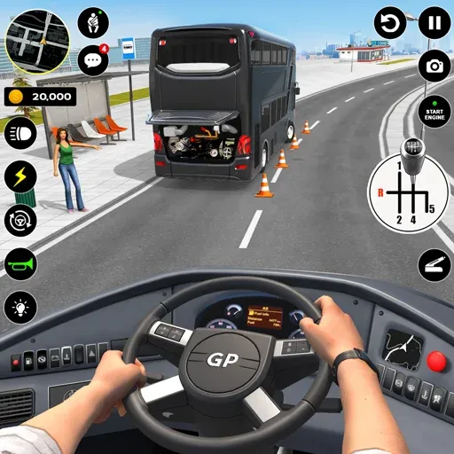 Bus Simulator : 3D Bus Games (Бас Драйвинг Симулятор ПВП Игра)  [МОД Mega Pack] Screenshot 1