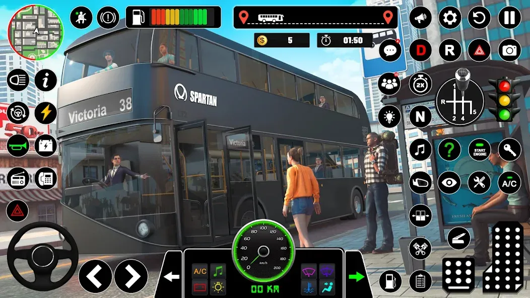 Bus Simulator : 3D Bus Games (Бас Драйвинг Симулятор ПВП Игра)  [МОД Mega Pack] Screenshot 5