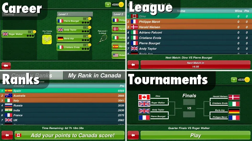 Tennis Champion 3D - Online Sp  [МОД Menu] Screenshot 3