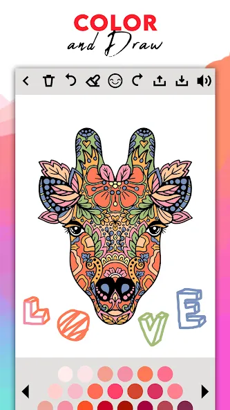 Coloring for adults offline  [МОД Все открыто] Screenshot 3