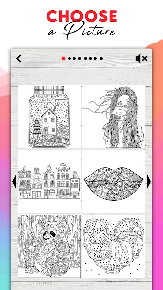 Coloring for adults offline  [МОД Все открыто] Screenshot 5