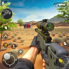 Скачать взломанную Fps Shooting Gun War: Gun Game  [МОД Unlocked] - стабильная версия apk на Андроид