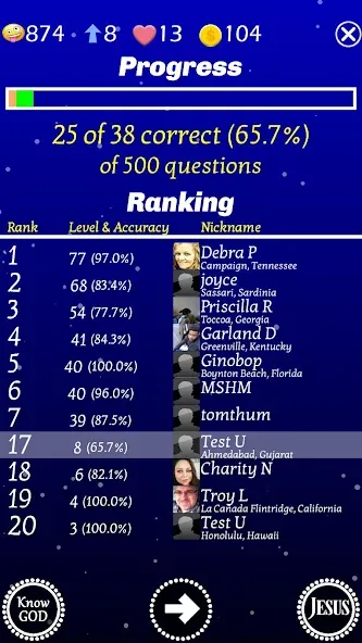 Jesus Bible Trivia Games Quiz (Джизус Библ Тривиа Геймс Квиз)  [МОД Много денег] Screenshot 5