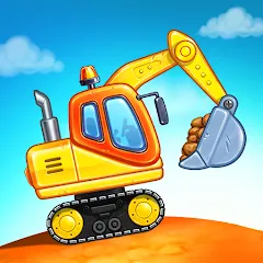 Взломанная Kids truck games Build a house  [МОД Unlocked] - полная версия apk на Андроид