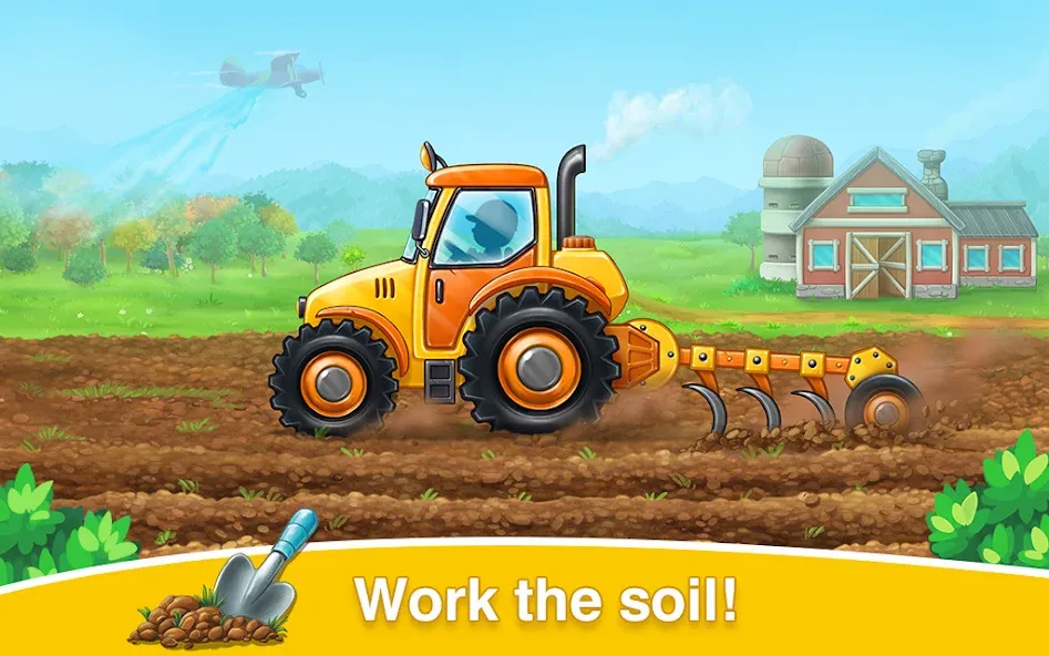 Farm land & Harvest Kids Games  [МОД Бесконечные монеты] Screenshot 2