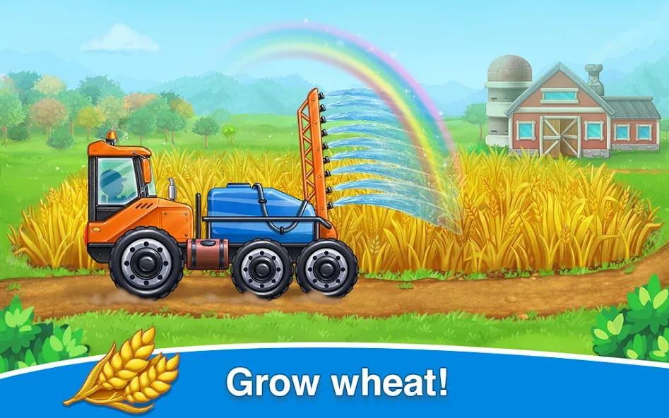 Farm land & Harvest Kids Games  [МОД Бесконечные монеты] Screenshot 3