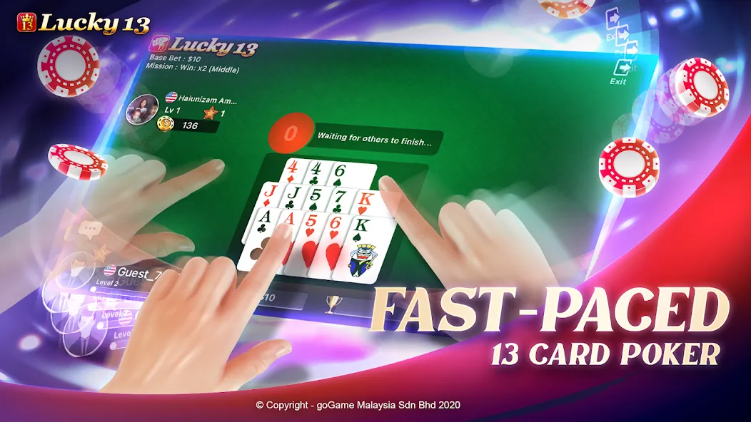 Lucky 13: 13 Poker Puzzle (Лаки 13)  [МОД Все открыто] Screenshot 4