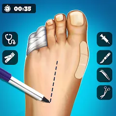 Скачать взлом Hospital Surgeon: Doctor Game  [МОД Все открыто] - стабильная версия apk на Андроид