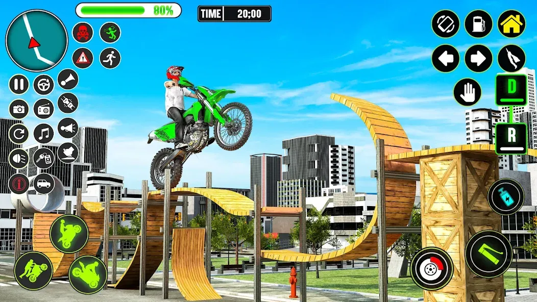 GT Bike Racing Game Moto Stunt (ДжиТи Байк Рейсинг Гейм Мото Стант)  [МОД Много денег] Screenshot 1