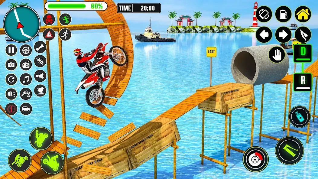 GT Bike Racing Game Moto Stunt (ДжиТи Байк Рейсинг Гейм Мото Стант)  [МОД Много денег] Screenshot 2