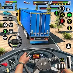 Скачать взломанную Truck Driving Euro Truck Game  [МОД Menu] - стабильная версия apk на Андроид