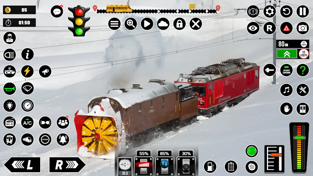 Railway Train Simulator Games  [МОД Бесконечные монеты] Screenshot 4