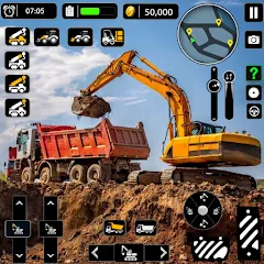 Скачать взломанную Snow Offroad Construction Game  [МОД Все открыто] - полная версия apk на Андроид