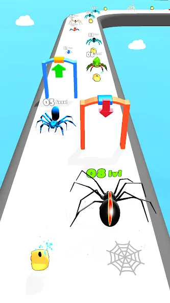 Insect Run - Spider Evolution (Инсект Эволюшн Ран)  [МОД Menu] Screenshot 1