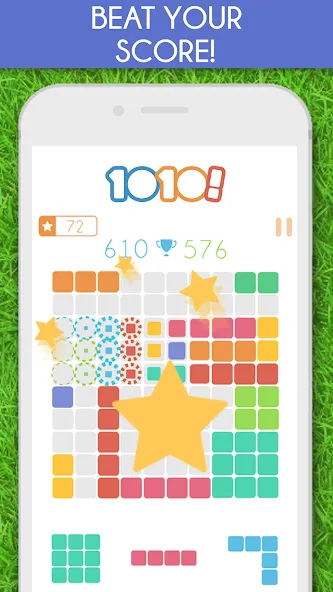 1010! Block Puzzle Game  [МОД Бесконечные монеты] Screenshot 2