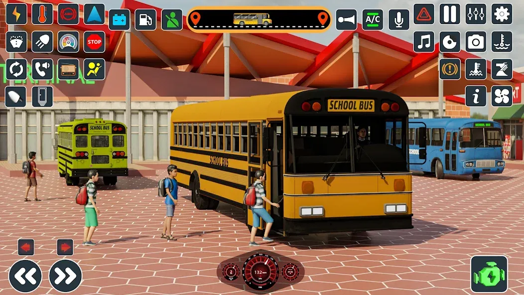 School Bus 3d : City Bus Games (Школьный автобус симулятор игры на автобусе)  [МОД Бесконечные деньги] Screenshot 2