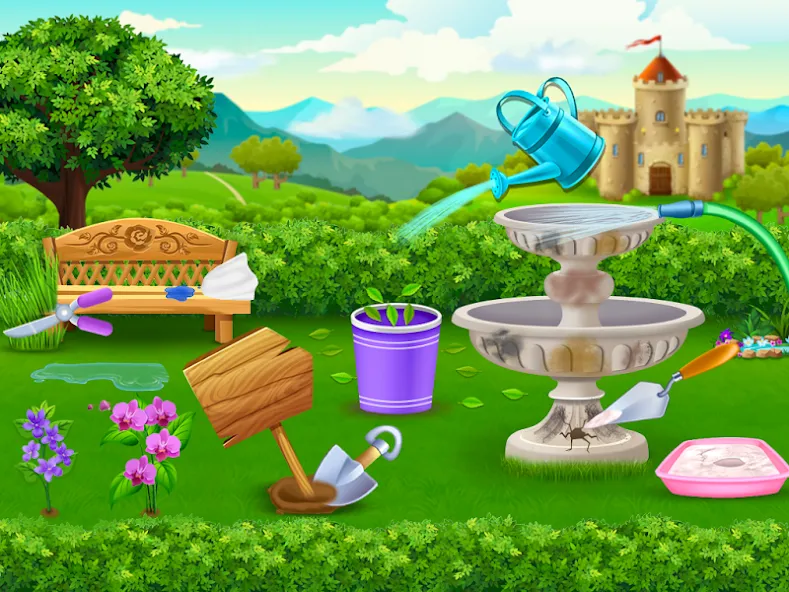 Princess house cleaning advent  [МОД Unlimited Money] Screenshot 3