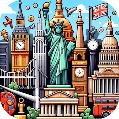 Взломанная Capitals of the World - Quiz 1  [МОД Меню] - последняя версия apk на Андроид