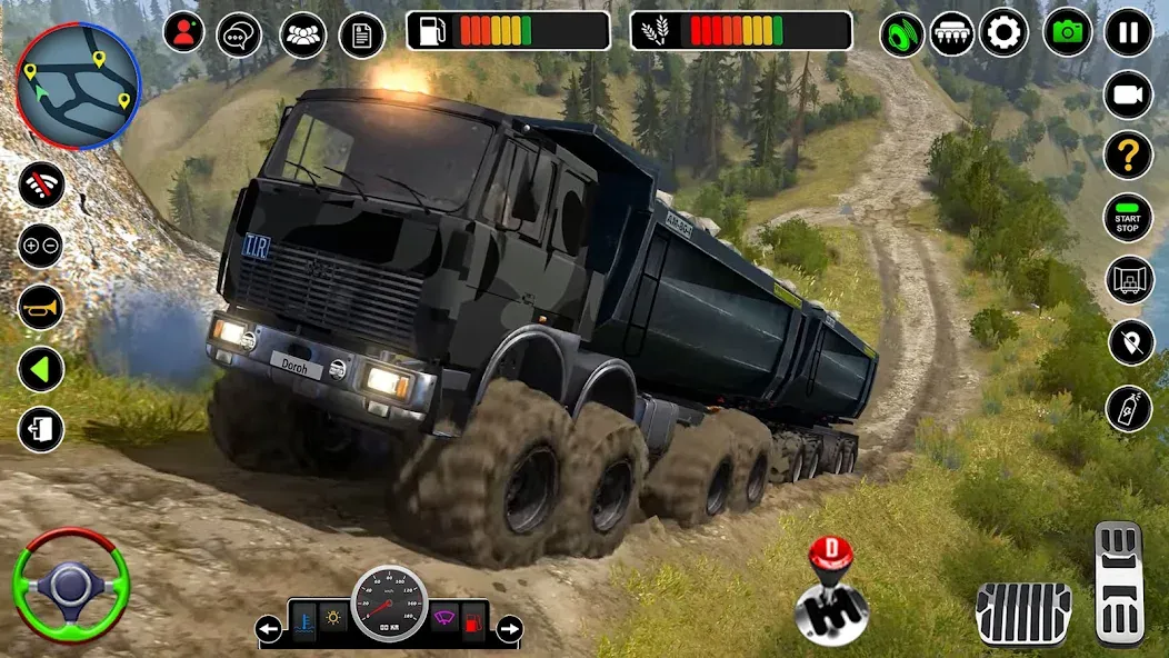 Offroad Mud Truck Simulator 3D  [МОД Много денег] Screenshot 1