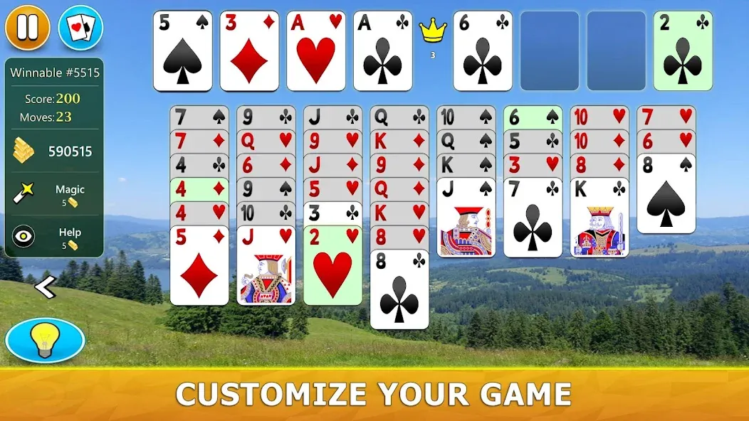 FreeCell Solitaire - Card Game  [МОД Unlimited Money] Screenshot 4