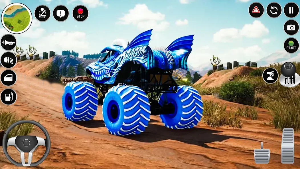 Extreme Monster Truck Game 3D (Монстр Трак Экстремальные Игры)  [МОД Меню] Screenshot 5