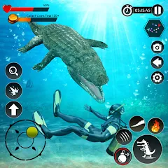 Скачать взлом Hungry Animal Crocodile Games  [МОД Меню] - полная версия apk на Андроид