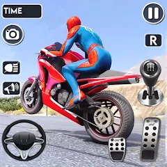 Скачать взлом Spider Bike Stunt 3D Mega Ramp  [МОД Menu] - полная версия apk на Андроид