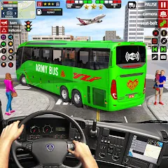 Взлом US Military Coach Simulator 3D  [МОД Много денег] - последняя версия apk на Андроид