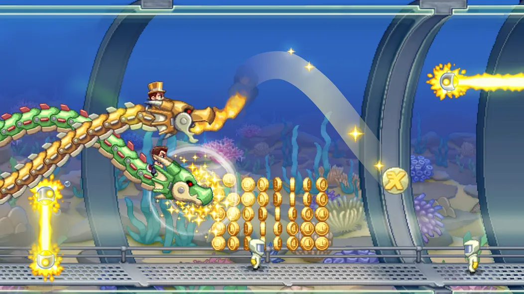 Jetpack Joyride (Джетпак Джойрайд)  [МОД Mega Pack] Screenshot 1