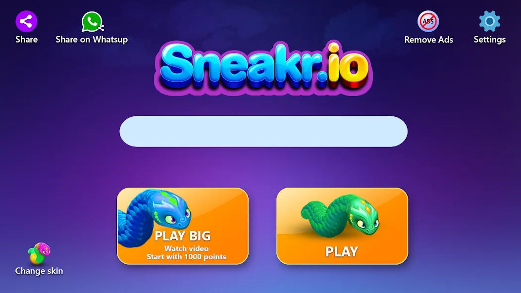 Sneak.io - Snake Game  [МОД Unlimited Money] Screenshot 5