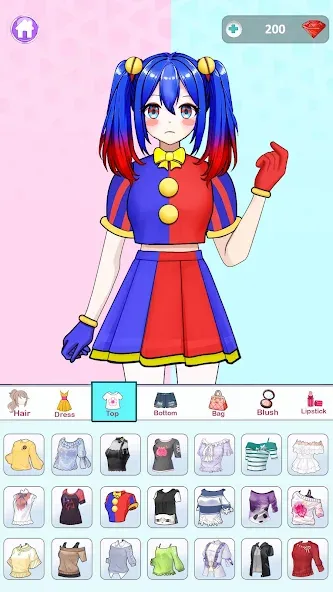 Anime Dress Up and Makeup Game  [МОД Бесконечные деньги] Screenshot 1