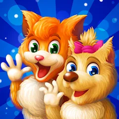 Взлом Cat & Dog Story Adventure Game  [МОД Mega Pack] - стабильная версия apk на Андроид