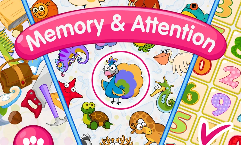 Memory & Attention Training  [МОД Много монет] Screenshot 1