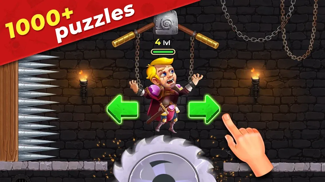 Mr. Knight: Pin Puzzles  [МОД Menu] Screenshot 1