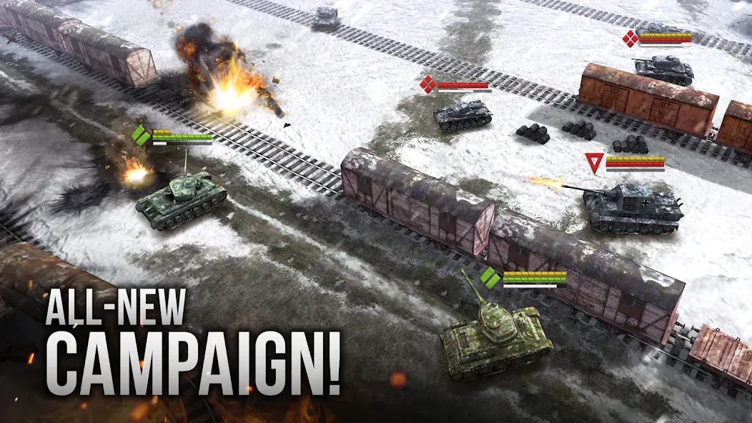 Armor Age: WW2 tank strategy (Армор Эйдж)  [МОД Бесконечные монеты] Screenshot 1