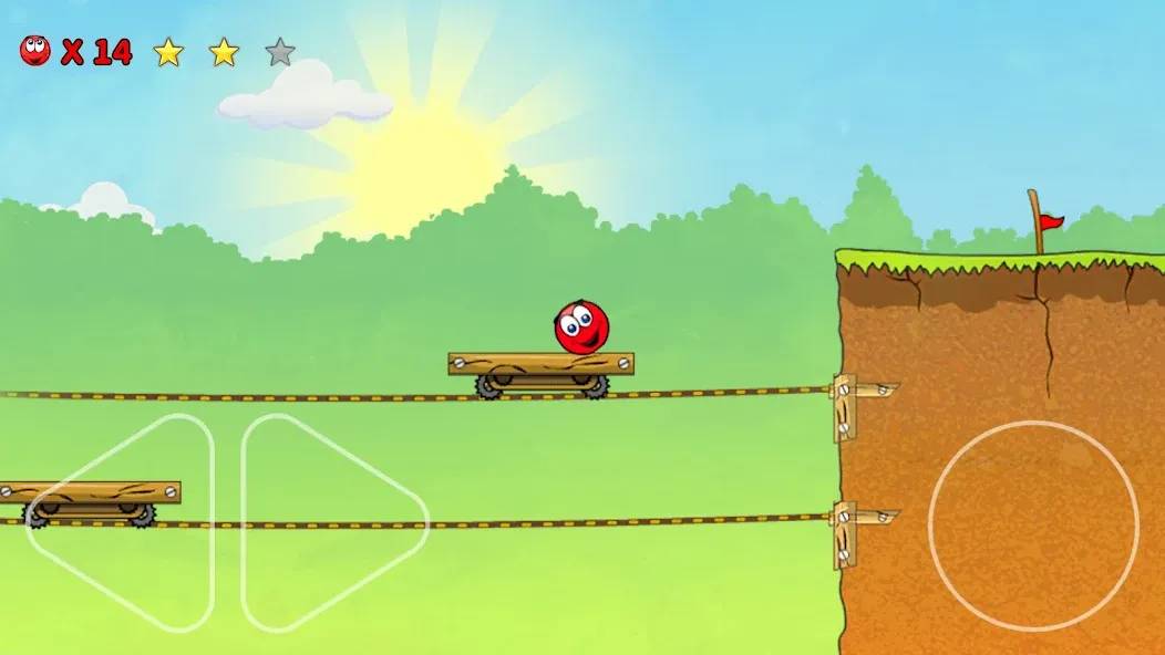 Red Ball 3: Jump for Love! Bou (Ред Болл 3)  [МОД Бесконечные монеты] Screenshot 1