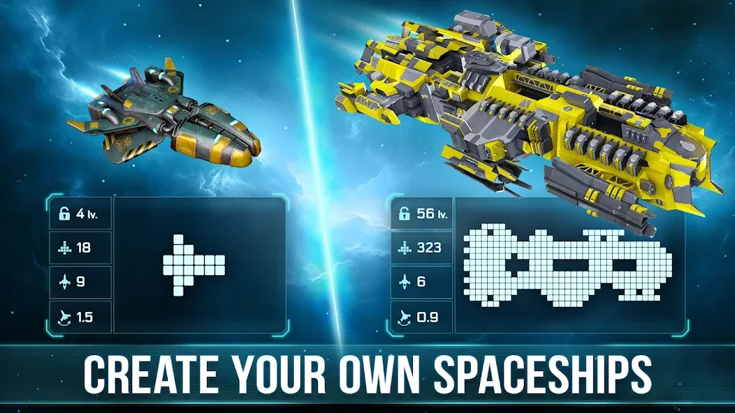 Space Arena: Construct & Fight (Спейс Арена)  [МОД Menu] Screenshot 1