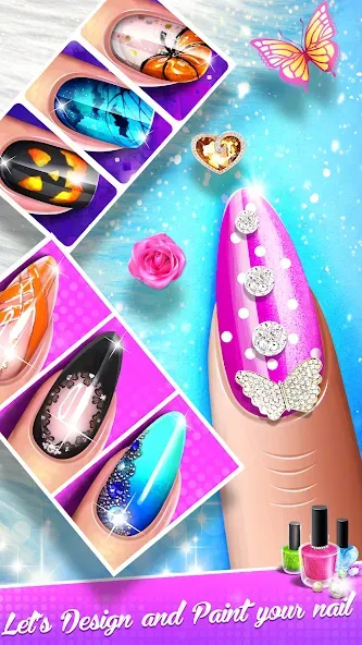 Nail Salon Fashion Makeup Game  [МОД Mega Pack] Screenshot 5