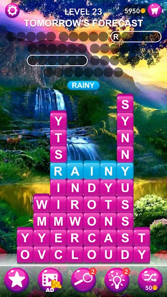 Word Tiles :Hidden Word Search  [МОД Все открыто] Screenshot 3