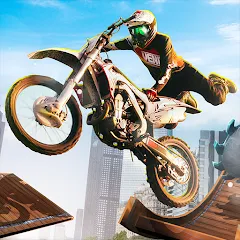 Взломанная Trial Mania: Dirt Bike Games (Трайал Мания)  [МОД Все открыто] - полная версия apk на Андроид