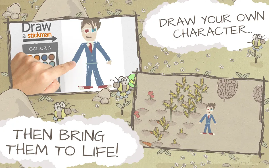 Draw a Stickman: EPIC Free (Нарисуй палочного человечка)  [МОД Меню] Screenshot 2